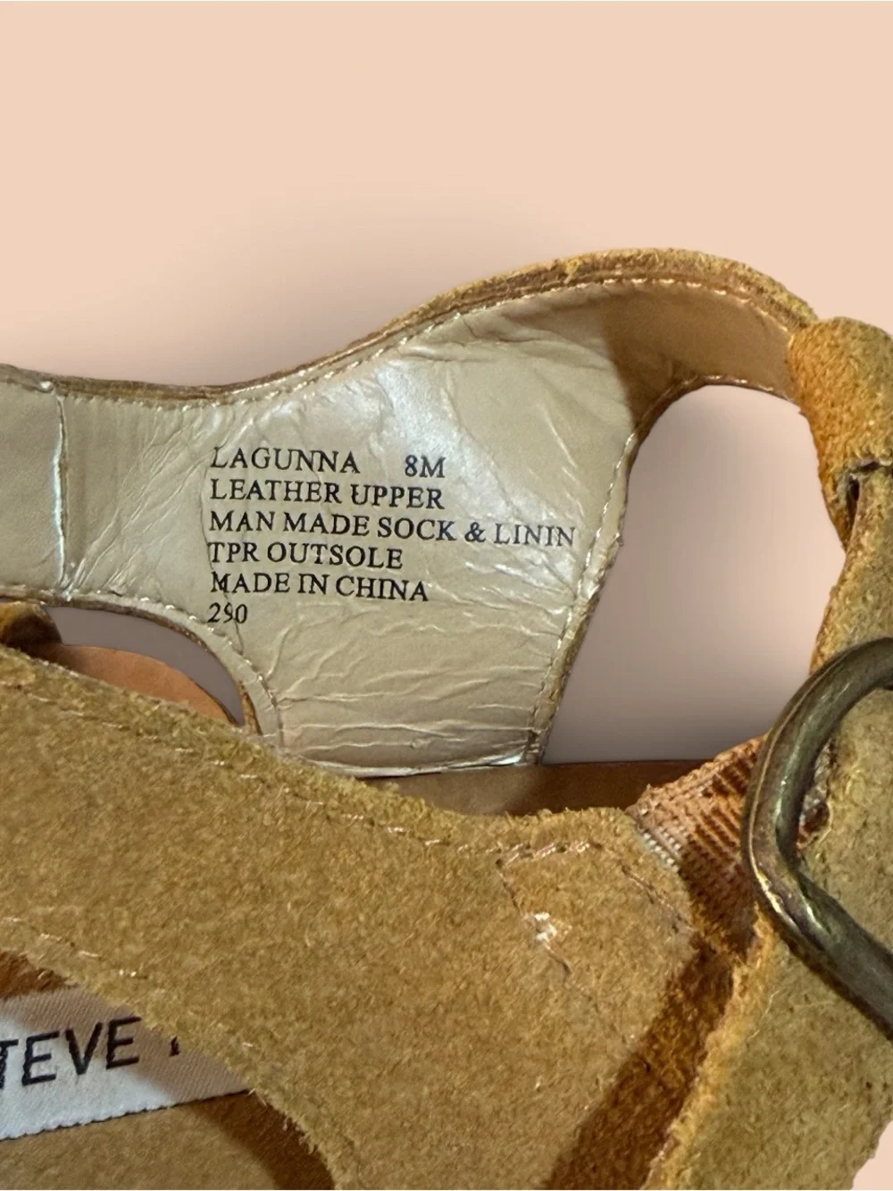 Steve Madden Lagunna Suede Platform Clog Sandals Tan Brown Size 8